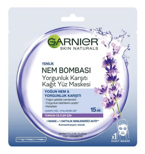 Garnier Nem  Yorgunluk Karşıtı Kağıt  Maskesi