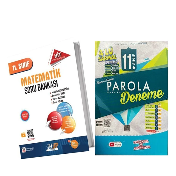 Hız ve Renk 11. Sınıf Matematik Soru Bankası ve Evrensel 4 lü Deneme Seti 2 Kitap