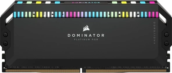 Corsair Dominator Platinum RGB DDR5 RAM 32 GB (2 x 16 GB) 5600 MHz CL36 Intel XMP iCUE Uyumlu Bilgisayar Belleği - Siyah (CMT32GX5M2B5600C36) - 3