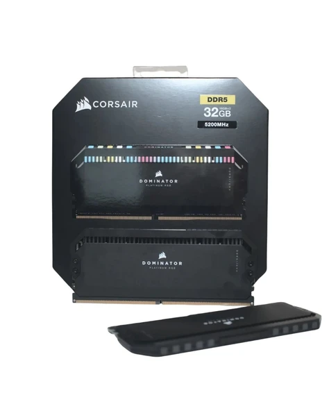 Corsair Dominator Platinum RGB DDR5 RAM 32 GB (2 x 16 GB) 5600 MHz CL36 Intel XMP iCUE Uyumlu Bilgisayar Belleği - Siyah (CMT32GX5M2B5600C36) - 2