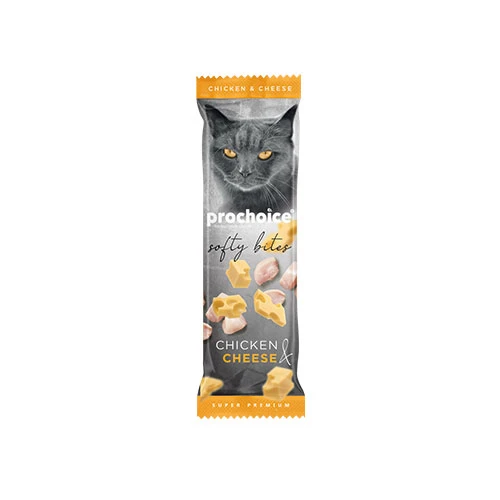 Pro Choice Softy Bites Tavuklu ve Peynirli Yumuşak Kedi Ödül Maması 10 Gr