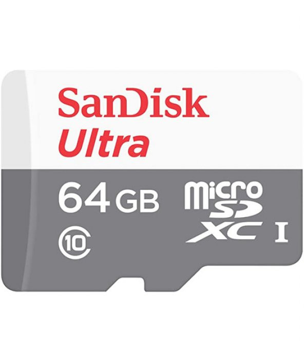 SanDisk Ultra 64 GB 100 MB/s UHS-I Class 10 SDSQUNR-064G-GN3MN Micro SD Kart - 1