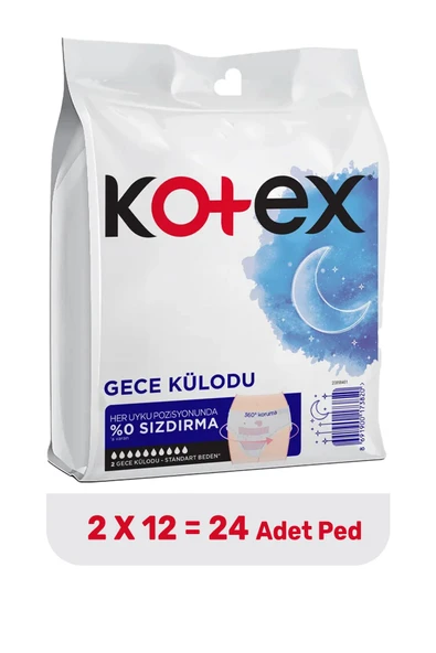 Regl Gece Külodu 12 Paket 24 Adet Ped