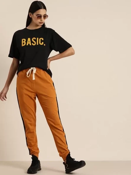 Baskılı Kadın T-shirt - Siyah - 3