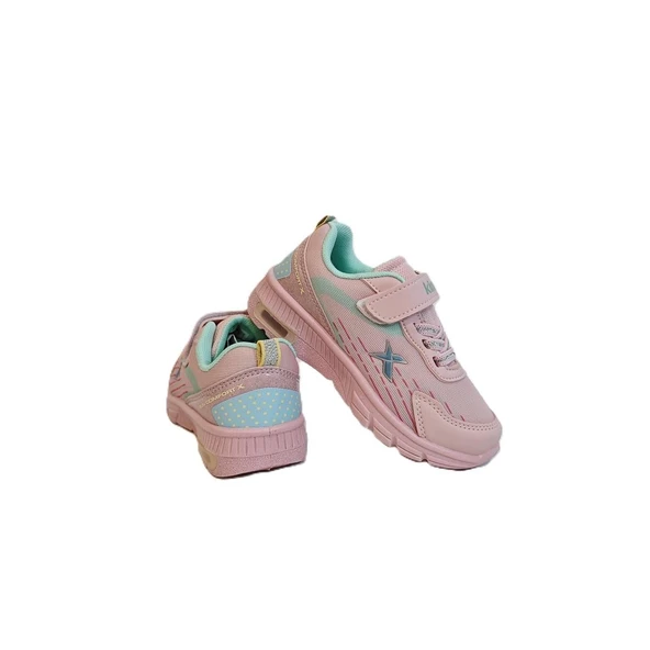 Kinetix Cover Pembe Cırtlı Kaymaz Kız Çocuk Spor Ayakkabı - Resim 2