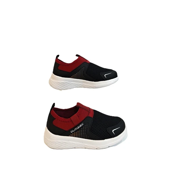 Kinetix Wester GS Siyah Kırmızı Bağacaksız Erkek Çocuk Spor Ayakkabı