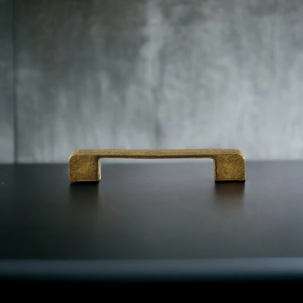 Mobilya Çekmece Mutfak Dolabı Dolap Kulpları Kulbu Kulpu Antik Sarı 96 mm -9.6 cm Metal Kulp - Resim 3