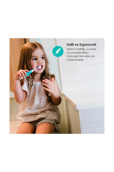 Bblüv Sönik Bebek ve Çocuk Diş Fırçası  Yeşil 0+ Yaş - 3