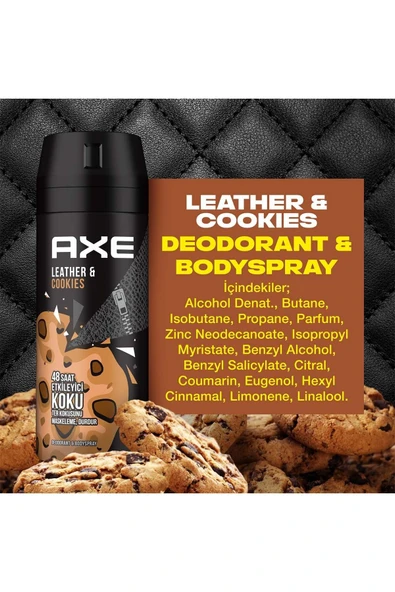 Axe Leather + Cookies Deodorant Sprey 150 ml - 7