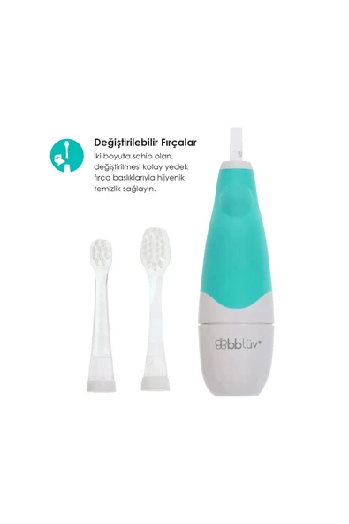 Bblüv Sönik Bebek ve Çocuk Diş Fırçası  Yeşil 0+ Yaş - 2