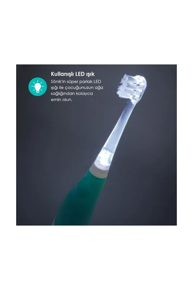 Bblüv Sönik Bebek ve Çocuk Diş Fırçası  Yeşil 0+ Yaş