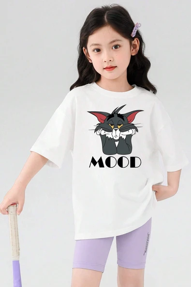 Çocuk Mood Baskılı Pamuklu Tshirt ürün görseli 1