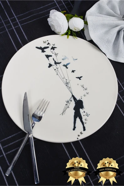 Farika Porselen Düğüm 32 Cm 2'li Pizza Tabağı Seti