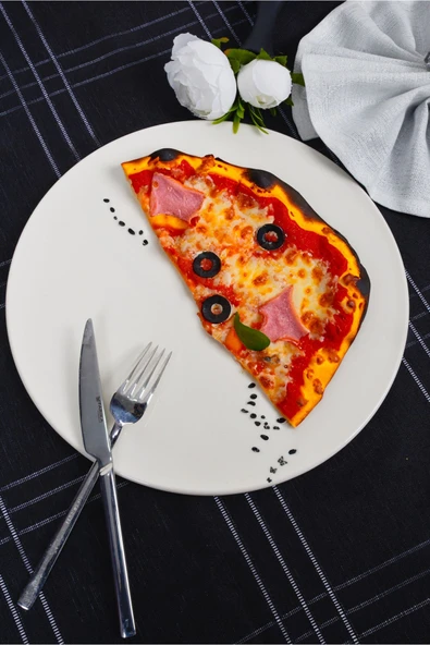 Farika Porselen Düğüm 32 Cm 2'li Pizza Tabağı Seti - 3