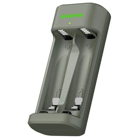 Gp Recyko E221 Usb 2'li AA - AAA Pil Şarj Cihazı (GPACSE221004 GPE221R21-2GTLB1)
