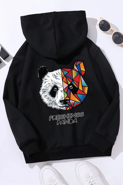 Çocuk  Panda Sırt Baskılı Sweatshirt ürün görseli 1
