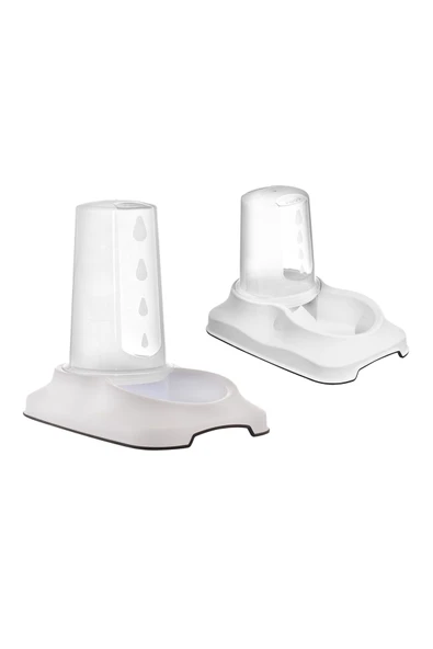 Pribor Kedi Köpek 2'li Otomatik Hazneli Mama ve Su Kabı (3,5 lt ve 1.5 lt) ürün görseli 1