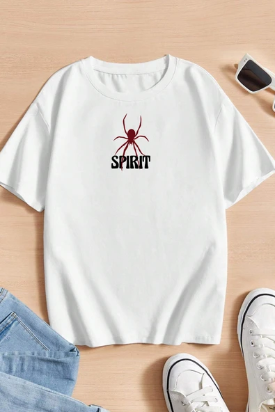 Çocuk Spirit Baskılı Pamuklu Tshirt - 2