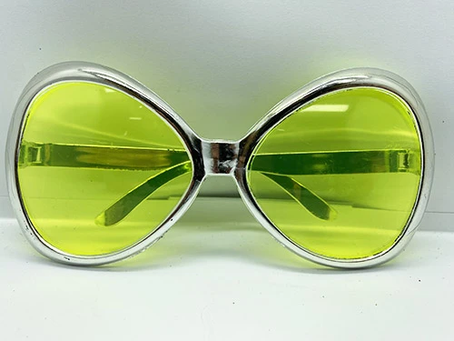 Yeşilçam Temalı Parti Gözlüğü Gümüş Renk 7x16 cm ürün görseli