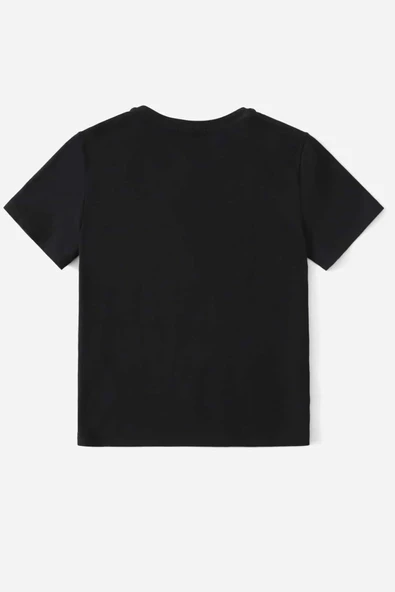 Çocuk Kalp Baskılı Pamuklu Tshirt - Resim 2