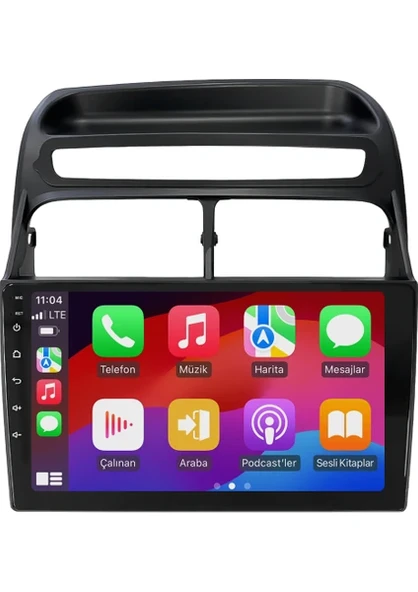Fiat Linea 2006-2016 Siyah 6GB Ram 64GB Hafıza 4 Çekirdek Carplay Kamera Android Multimedya