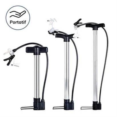 BUFFER® Katlanabilir Portatif Bisiklet Motorsiklet Top Şişirme Pompası - 5