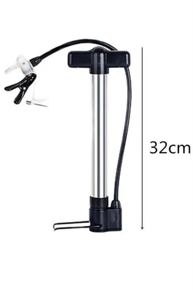 BUFFER® Katlanabilir Portatif Bisiklet Motorsiklet Top Şişirme Pompası - 12