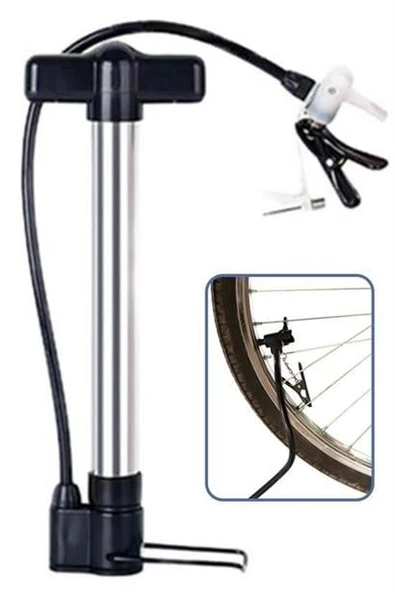 BUFFER® Katlanabilir Portatif Bisiklet Motorsiklet Top Şişirme Pompası - 10