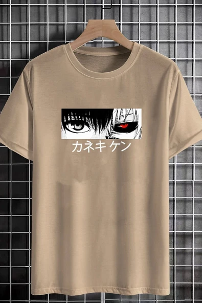 Unisex Ken Kaneki Baskılı T-shirt - 5