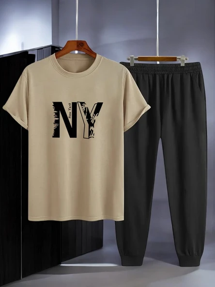 Unisex New York Baskılı Eşofman Takımı - 3