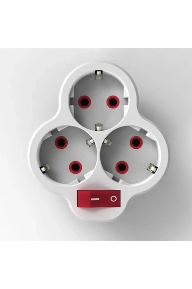 Fetih Üçlü Anahtarlı Golyat Topraklı Grup Priz 117-03 - 2