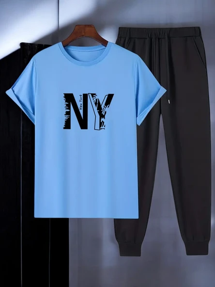 Unisex New York Baskılı Eşofman Takımı - 5