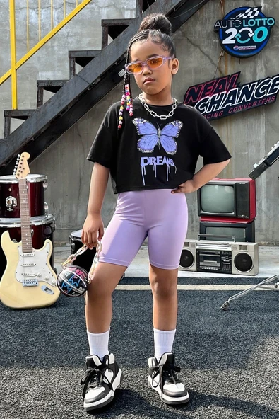 Çocuk Dream Butterfly Pamuklu Tshirt - Resim 3