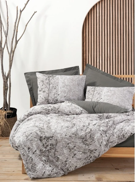 Cotton Box Dual Çift Kişilik Nevresim Takımı Odın Kahve