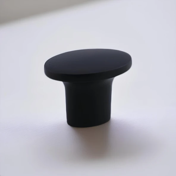 Avcı Siyah Metal Kulp Düğme Tek Vidalı Çekmece Kulbu Kulpları Mutfak Mobilya Dolabı Dolap Kulpu - Resim 7