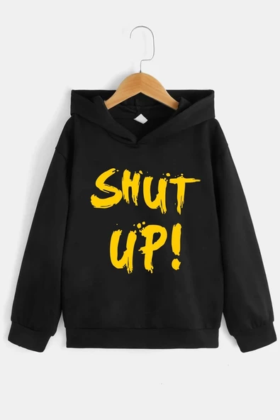 Çocuk Shut Up Baskılı Sweatshirt ürün görseli 1