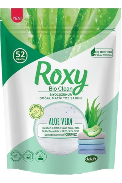Dalan Roxy Bio Clean Matik Sabun Tozu Aloe Vera 3 x 1600 gr - 2