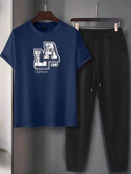 Unisex Los Angles Baskılı Eşofman Takımı