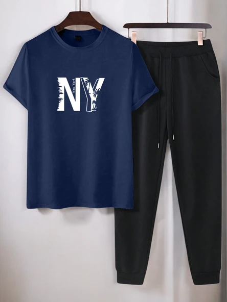 Unisex New York Baskılı Eşofman Takımı - Resim 7