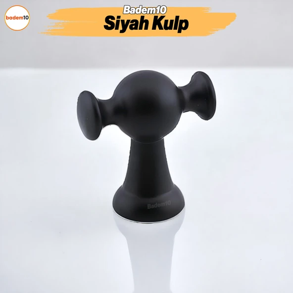 Manolya Siyah Metal Kulp Düğme Tek Vidalı Çekmece Kulbu Kulpları Mutfak Mobilya Dolabı Dolap Kulpu