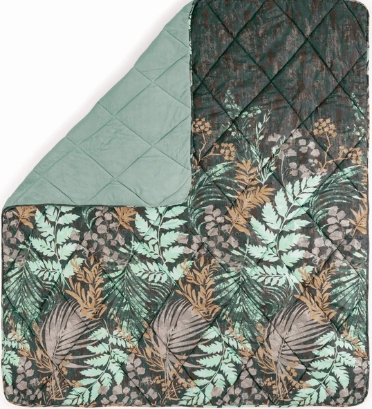 Cotton Box Velvet Çift Kişilik Yorgan Clorasa Mint 195*215 - 2