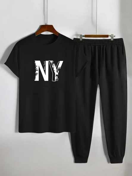 Unisex New York Baskılı Eşofman Takımı - Resim 5