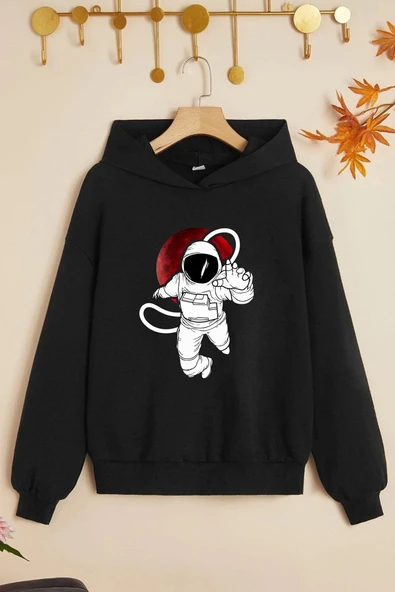 Çocuk Astronot Baskılı Sweatshirt ürün görseli 1
