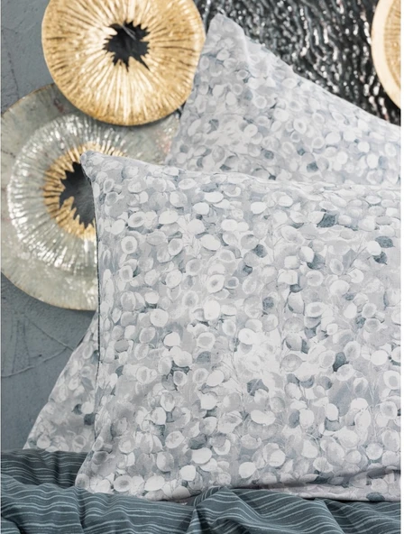 Cotton Box Rnf Minimal Tek Kişilik Nevresim Takımı lastikli çarşaf Molly Antrasit - 2