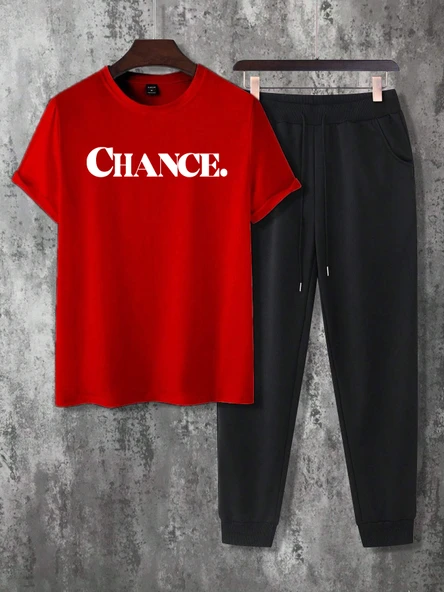 Unisex Chance Baskılı Eşofman Takımı - Resim 3