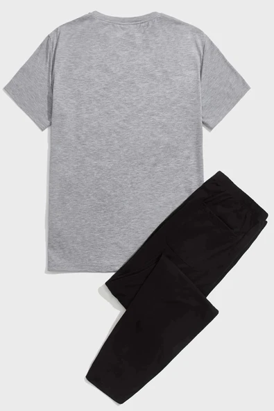 Unisex Los Angles Baskılı Eşofman Takımı - 4