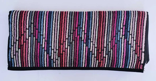 Özdilek 1 Adet Pamuklu El-Yüz Havlusu (50x85)-Colors Wave Mavi