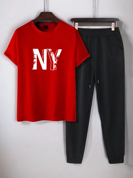 Unisex New York Baskılı Eşofman Takımı - Resim 9