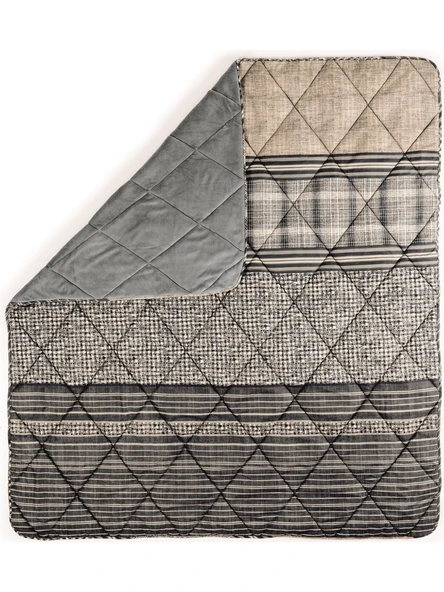 Cotton Box Velvet Tek Kişilik Yorgan Tımbre Antrasit 155*215 - 2