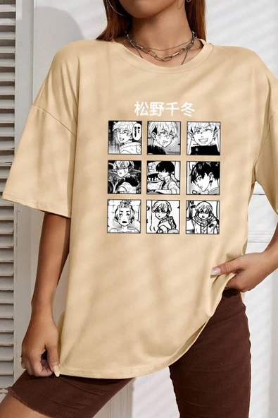 Unisex Ken Kaneki Baskılı T-shirt - Resim 3
